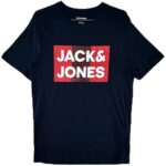JACK&JONES Koszulka Męskie Czarna S - zdjęcie 1