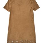 PRIMARK Sukienka Damska Brązowa Ażurowa XXS - zdjęcie 2