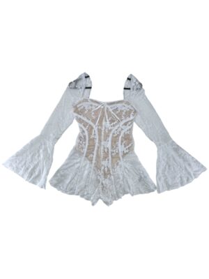 PRETTYLITTLETHING Kombinezon Damski Biały M