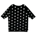MEGI Bluzka Damska Czarna Groszki S/M - zdjęcie 2