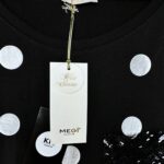 MEGI Bluzka Damska Czarna Groszki S/M - zdjęcie 3