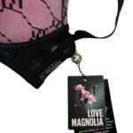 MAGNOLIA Biustonosz Damski Czarny Różowy 75C - zdjęcie 3