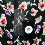 INFLUENCE Sukienka Damska Czarna Kwiatowa S - zdjęcie 3