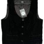 ZARA Kamizelka Damska Czarna M - zdjęcie 1