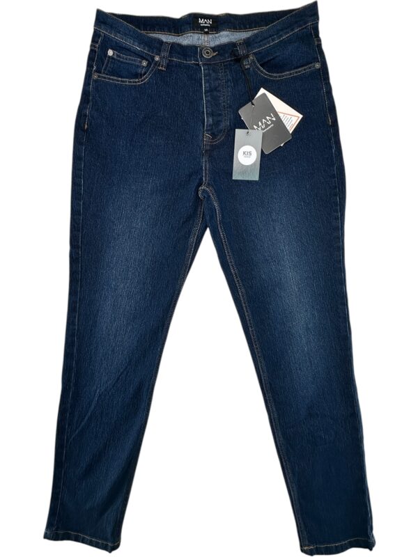 BOOHOO MAN Jeansy Męskie Niebieskie M