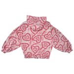 TU Bluza Dziecięca Różowa Wzór Serce 152 - zdjęcie 2