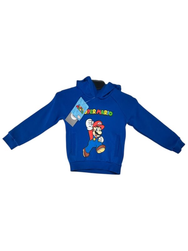 SUPER MARIO Bluza Dziecięca Niebieska 104
