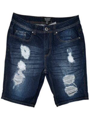 THRED BARE Spodenki Męskie Niebieskie Przetarte S