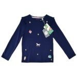 JOULES Bluzka Dziecięca Niebieska Wzór 140 - zdjęcie 1