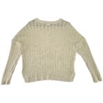 Sweter Damski Beżowy Ażurowy XL - zdjęcie 2