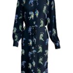 JDY Sukienka Damska Ciemnobiała Zwierzęcy Wzór L - zdjęcie 1