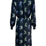 JDY Sukienka Damska Ciemnobiała Zwierzęcy Wzór L - zdjęcie 2