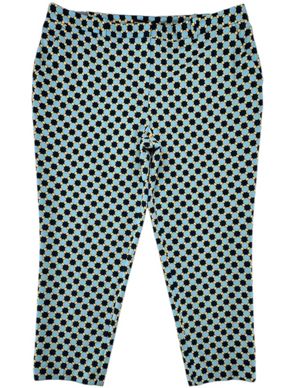 DOROTHY PERKINS Spodnie Damskie Niebieskie Wzorzyste 3XL