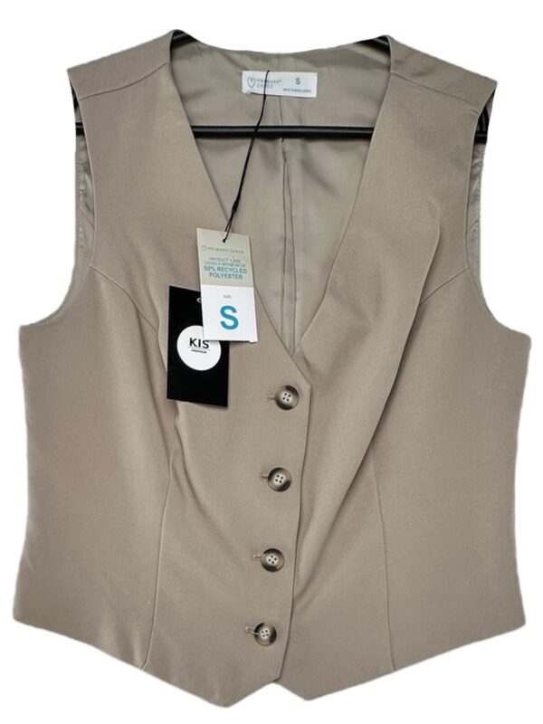 PRIMARK Kamizelka Damska Beżowa S