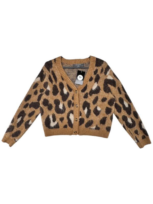 PRIMARK Kardigan Damski Brązowy Wzór Zwierzęcy S