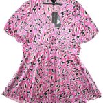 NEW LOOK Bluzka Damska Różowa Zwierzęcy 4XL - zdjęcie 1