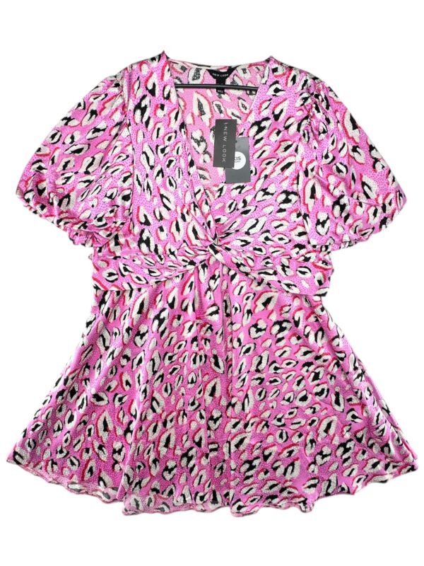 NEW LOOK Bluzka Damska Różowa Zwierzęcy 4XL