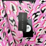 NEW LOOK Bluzka Damska Różowa Zwierzęcy 4XL - zdjęcie 3
