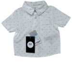 PRIAMRK Koszula Dziecięca Biała Wzorki 62 - zdjęcie 1