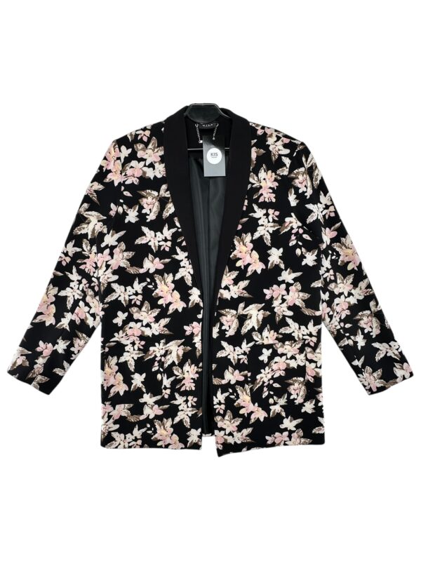 VILA Marynarka Damska Czarna Kwiatowa L