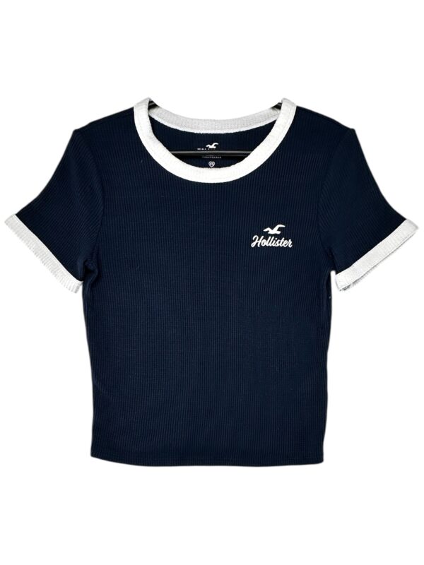 HOLLISTER Top Damski Czarny XS
