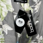 BOOHOO Szlafrok Damski Szary Kwiatowy M - zdjęcie 3