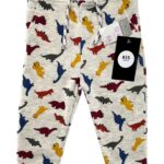 PRIMARK Spodnie Dziecięce Szare Dinozaury 86 - zdjęcie 1
