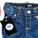DKNY Spodnie Dziecięce Niebieskie 80 - zdjęcie 3