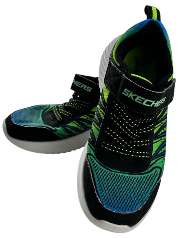 SKECHERS Buty Dziecięce Zielono-Czarne Rozmiar 33