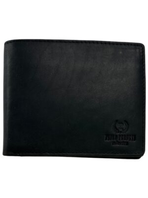 PAOLO PERUZZI Portfel Męskie Czarny ONE SIZE
