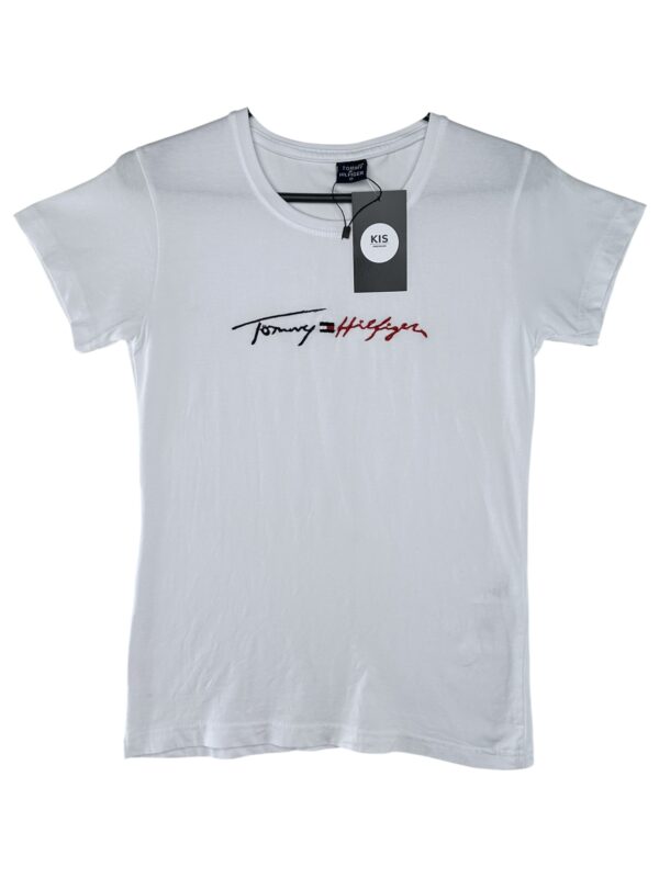 INSPIROWANA TOMMY HILFIGER Koszulka Damska Biała M