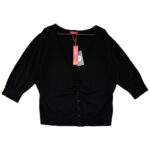 MONSOON Sweter Damski Czarny 5XL - zdjęcie 1