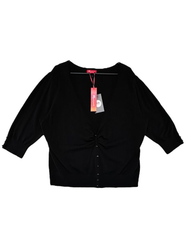 MONSOON Sweter Damski Czarny 5XL