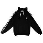 INSPIROWANA ADIDAS Bluza Damska Czarna L - zdjęcie 1