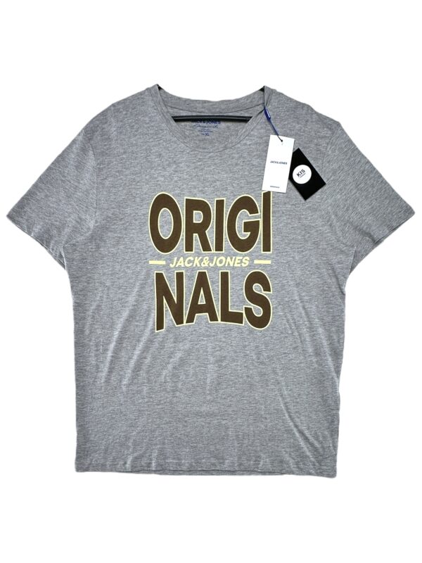 JACK&JONES Koszulka Męska Szara XL