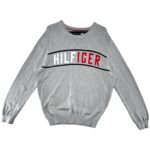 TOMMY HILFIGER Sweter Męski Szary L - zdjęcie 1