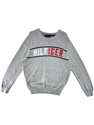 TOMMY HILFIGER Sweter Męski Szary L