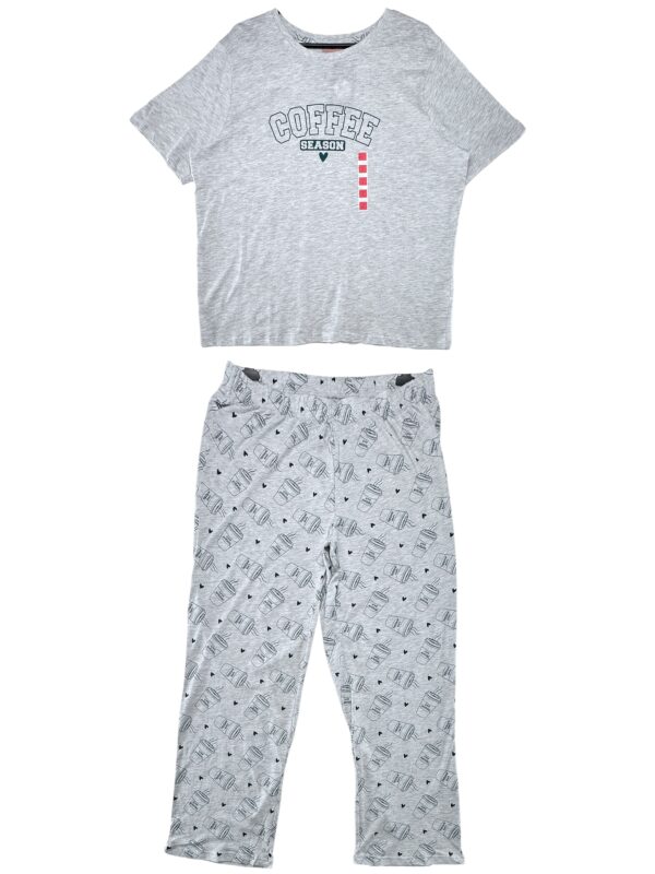 MATALAN Komplet Piżama Damska Szara L