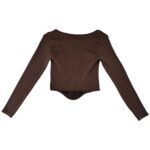 CHERRY KOKO Bluzka Damska Brązowa M/L - zdjęcie 2