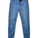 PULL&BEAR Jeans Damskie Niebieskie Przetarte S - zdjęcie 1