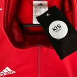 ADIDAS Bluza Męska Czerwona XL Poliester - zdjęcie 3
