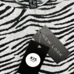 NEW LOOK Bluza Damska Czarna Wzór S - zdjęcie 3