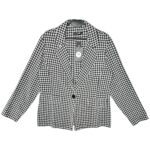 BOOHOO Marynarka Damska Czarna Pepitka L - zdjęcie 1