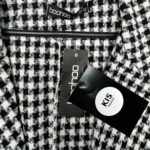 BOOHOO Marynarka Damska Czarna Pepitka L - zdjęcie 3