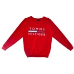 INSPIROWANA TOMMY HILFIGER Bluza Męska Czerwona M - zdjęcie 1