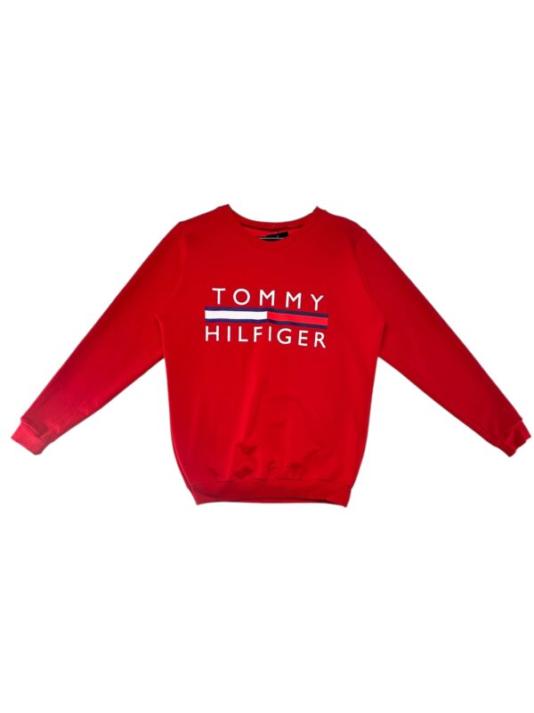 INSPIROWANA TOMMY HILFIGER Bluza Męska Czerwona M