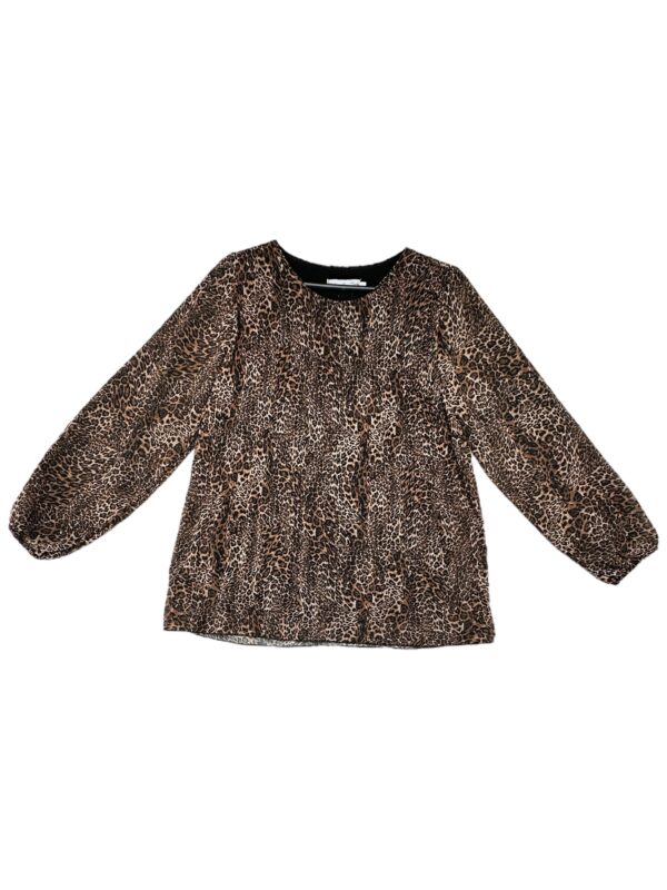 SABRINA DIAMANTI Bluzka Damska Brązowa Zwierzęcy L
