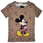 Koszulka Damska Brązowa M Print (nadruk) Poliester - zdjęcie 1