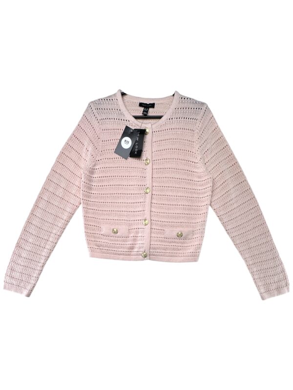 NEW LOOK Sweter Kardigan Damski Różowy L