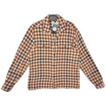 TOPMAN Koszula Męska Brązowa Kratka M Bawełna - zdjęcie 1
